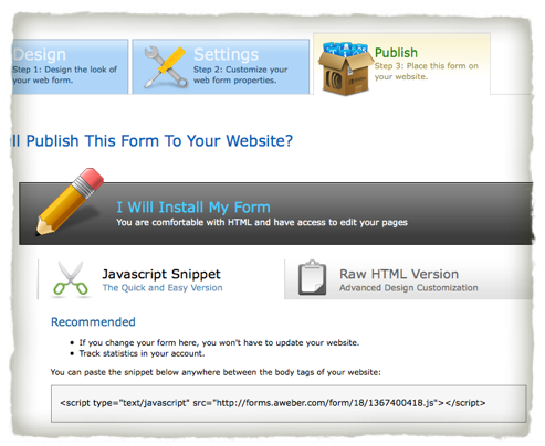 web-form-publish