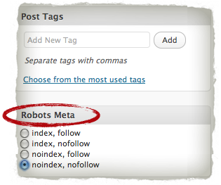 Robots Meta for WordPress